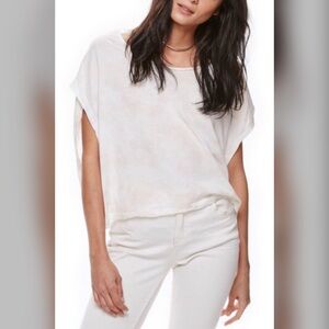 We the Free Let It Go White Short Sleeve Tee